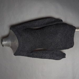 Black Fuzzy Sweater Dress